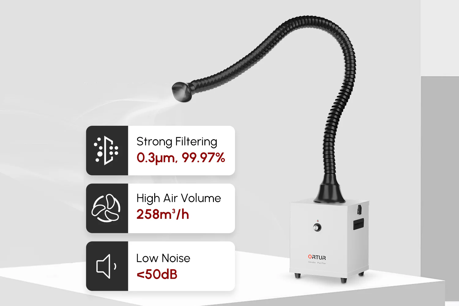Ortur Smoke Purifier good helper for smoke purification