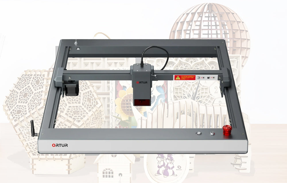 Ortur laser engraving machine produces complex multi-layer engraving works