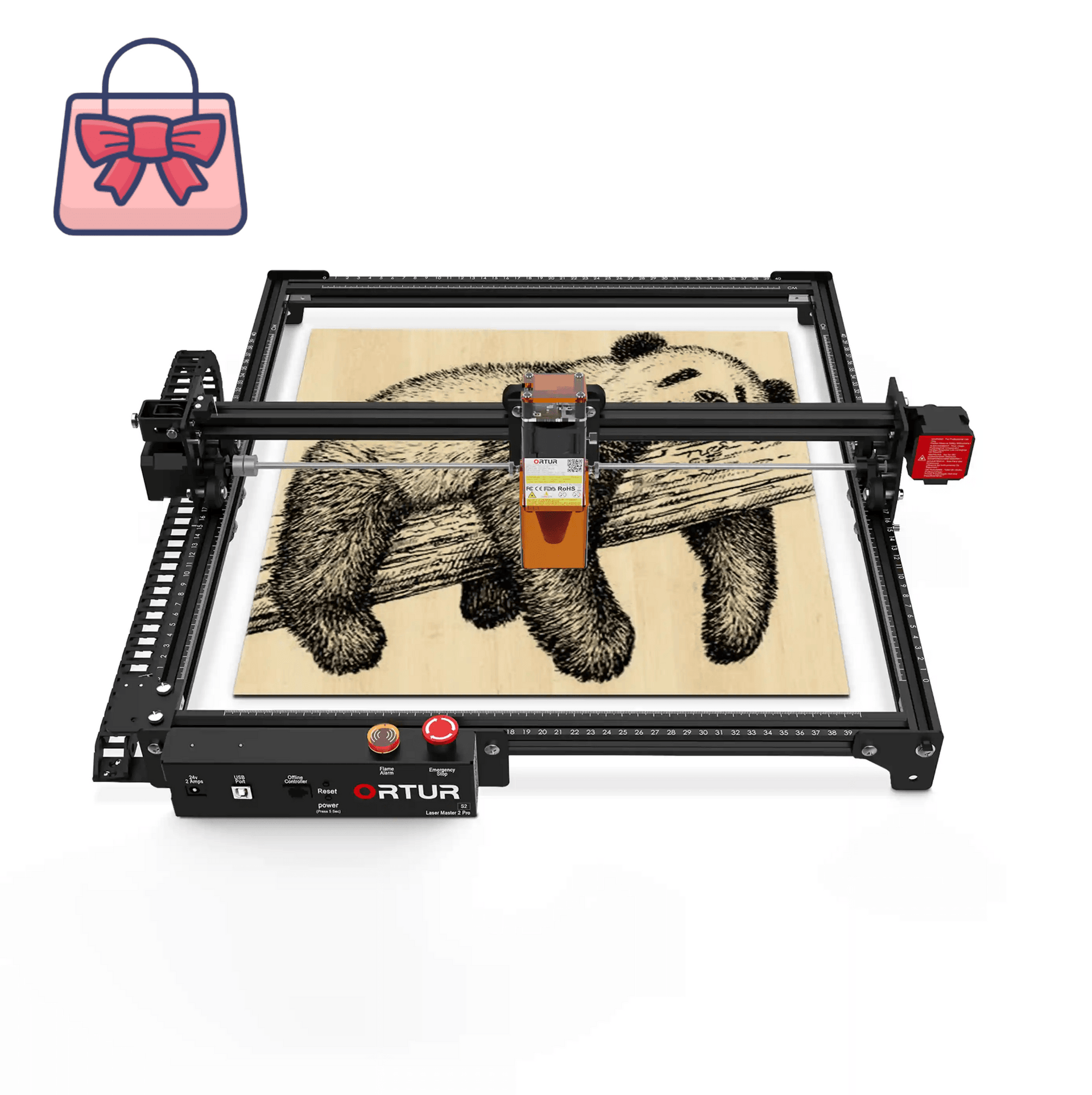 Ortur Laser Master 2 Pro S2 Laser Engraver & Cutter 1.6W/5.5 Ortur Laser Master 2 Pro S2 Laser Engraver & Cutter 1.6W/5.5