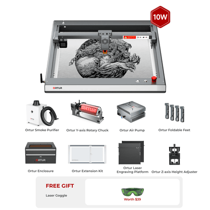 Ortur Laser Master 3 (LM3) Laser Engraving & Cutting Machine 10W OLM3 All-in-One Bundle